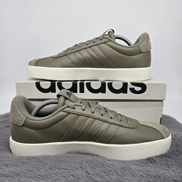 New adidas VL Court 3.0 Clay Core Black Men's Shoes Size 10 - Picture 6 of 8